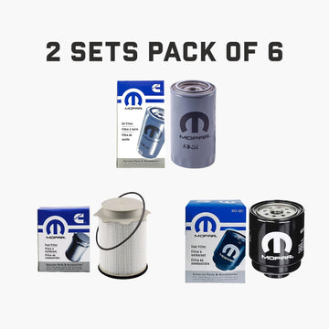2013-2018 RAM 2500 - 5500 6.7L DIESEL OIL FUEL FILTER KIT MOPAR GENUINE 2 Set (Pack of 6)