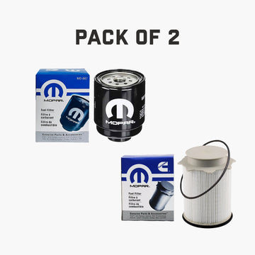 Dodge Ram 6.7 Liter Diesel Fuel Filter Water Separator Set 2013-18 Mopar OEM (Pack of 2)