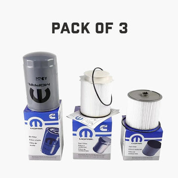 Mopar Diesel Fuel Filter Set and Oil Kit OEM for 2019-2021 Ram 2500 3500 4500 5500 6.7L (Pack of 3) Free Shipping