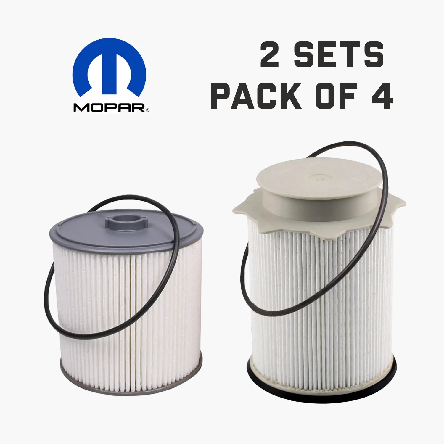 2019-2024 Dodge Ram Truck 6.7L Fuel Filters 68157291AA and 68436631AA (2 Sets Pack Of 4)