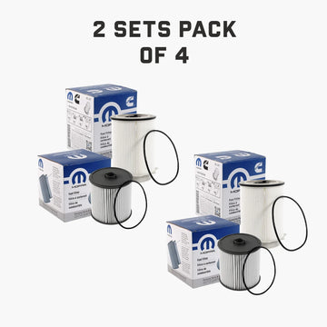 2019-2024 Dodge Ram Truck 6.7L Fuel Filters 68157291AA and 68436631AA (2 Sets Pack Of 4)